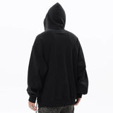 Men Hoodie Letter Embroidery Drawstring Pocket Hooded Sweatshirts High Street Loose Long Sleeve Pullover Streetwear Unisex Street King Limited