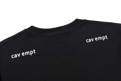 High Quality CAVEMPT Tops Tee Phantom Letter Printing Classic All-match Men Woman Loose O-Neck Summer C.E T Shirt Street King Limited