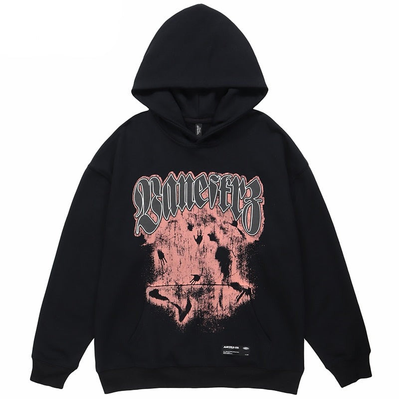 "Black Market" Unisex Men Women Streetwear Graphic Hoodie Daulet Apparel