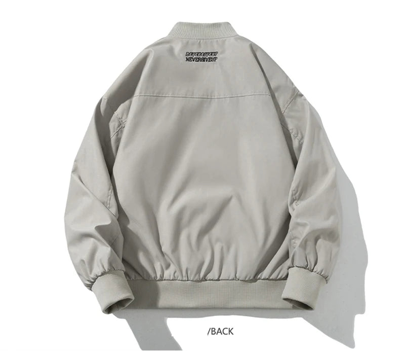 autumn mens zipper bomber jackets aesthetic vintage casual baseball uniform design hip hop street fashion techwear jacket man unique default style 1533