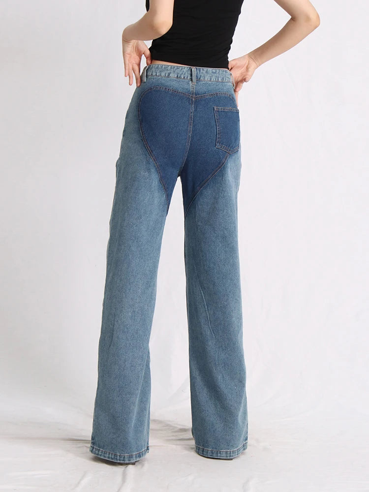 womens hollow jeans spring trend personality high waist zipper casual wide leg pants fashion casual clothing y2k pants jeans unique jeans style 64