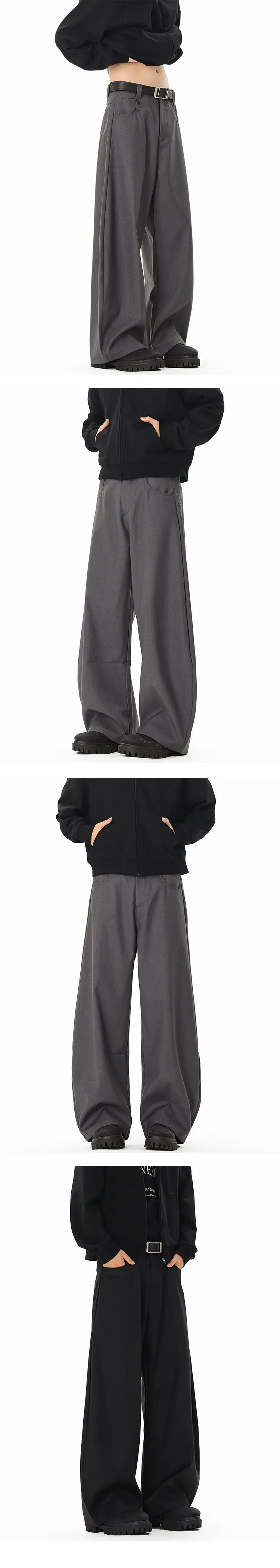 men streetwear fashion loose casual vibe hip hop black gray suit pant women harem pants trousers unique default style 1932