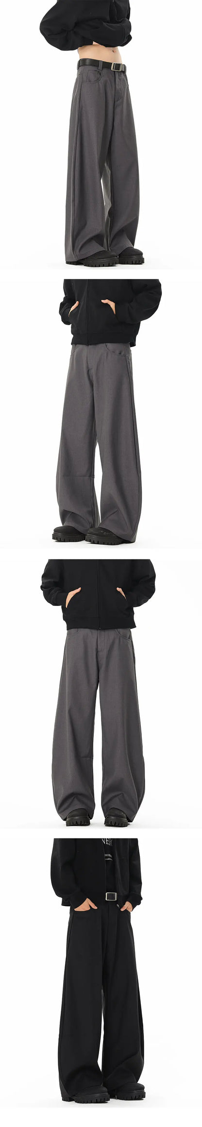 men streetwear fashion loose casual vibe hip hop black gray suit pant women harem pants trousers unique default style 1932