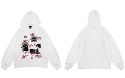 "Be What You Are" Unisex Men Women Streetwear Graphic Hoodie Daulet Apparel