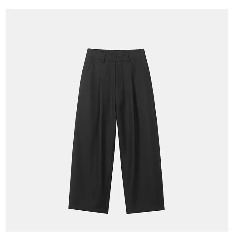 autumn winter plus velvet casual trouser men fashion loose thicken straight suit pant office man trousers unique default style 2175