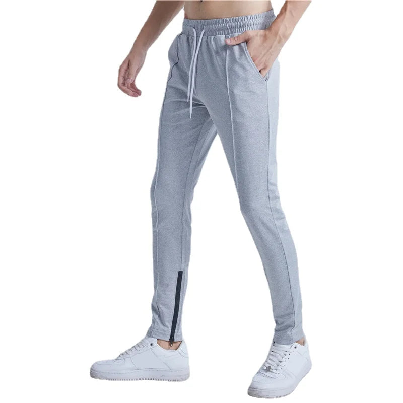 rainbowtouches new thin casual pants men fashion slim fit solid color brand trousers sweatpants elastic men workout pant streetwear sweatpants