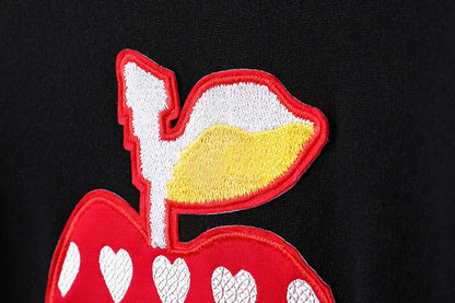 New 2022 Men Luxury Gentleman 3 Colors Embroidered Apple Knit Casual Sweaters Pullovers Asian Plug Size High Quality Drake #T9 Street King Limited