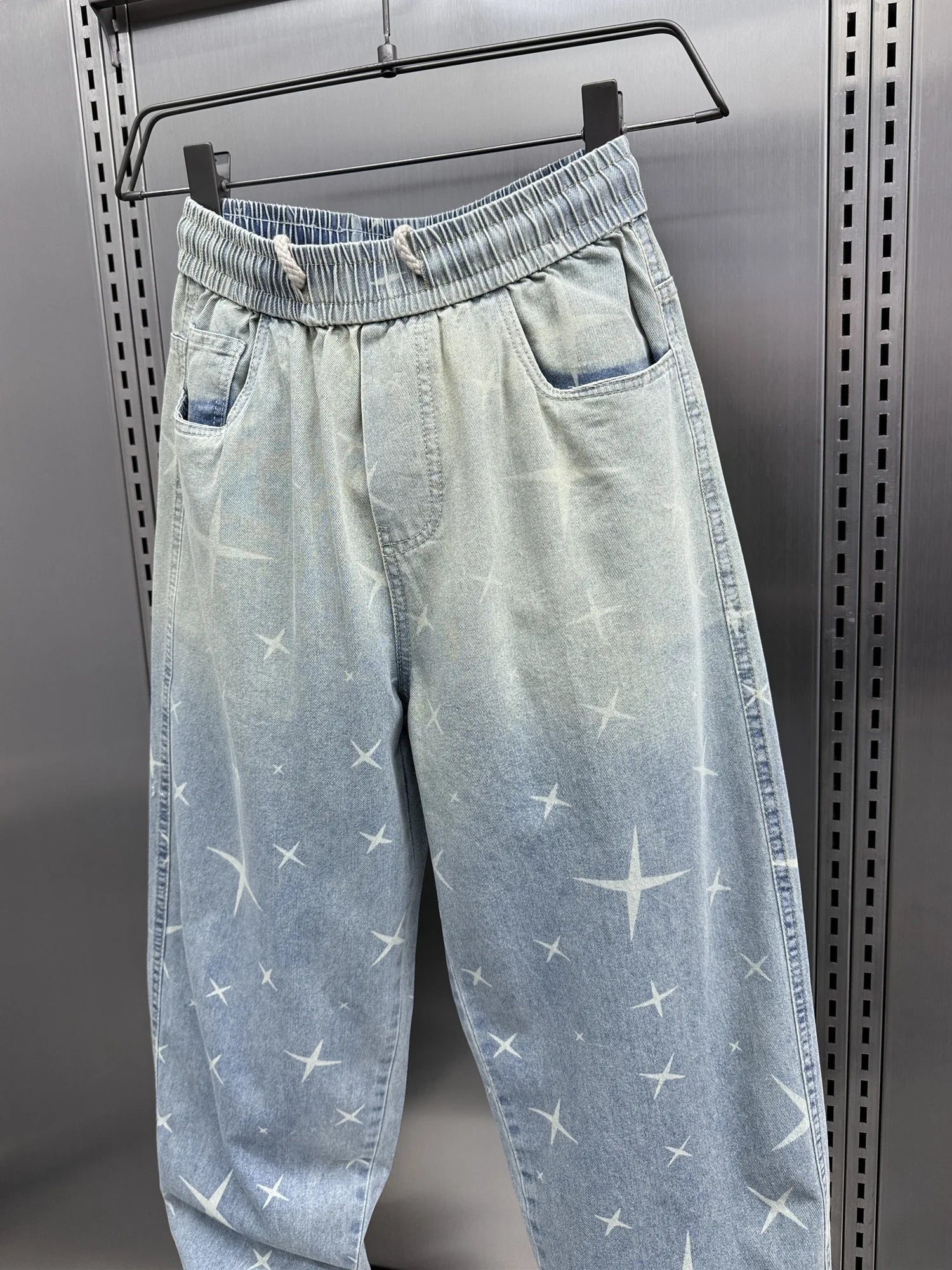 y2k Men Baggy Pants Drawstring Hip Hop  Baggy Harem Japanese korean Streetwear Harajuku Casual Hip Hop Jeans Men Trousers Street King Limited
