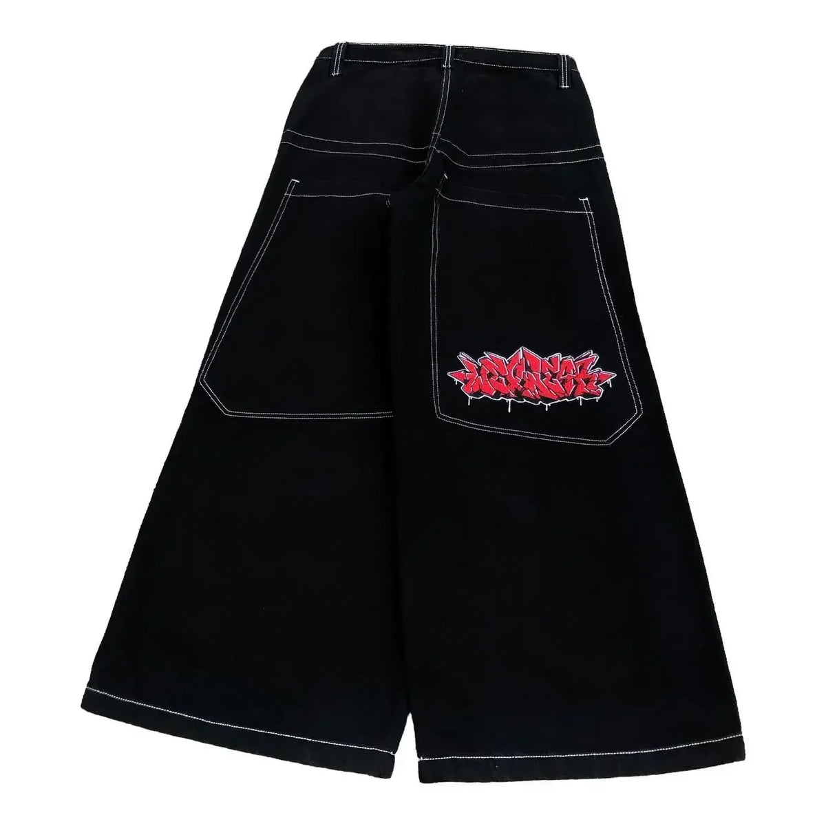 harajuku wexwear tapout suit graphic embroidered vintage y2k jeans tracksuit t shirt for men streetwear black skateboard pants stacked flare jeans