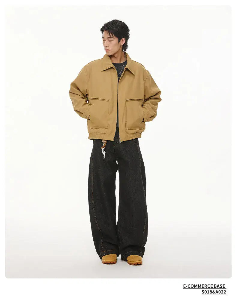 spring retro fashion bomber jacket men loose casual korean streetwear vintage short cargo jacket women autumn coat outerwear unique cargo style 388