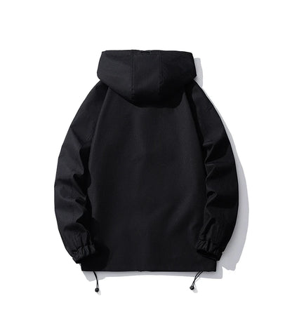 autumn mens lightweight waterproof jacket basic solid colours outdoor clothing daily travel unisex hooded jackets windbreaker unique default style 6170