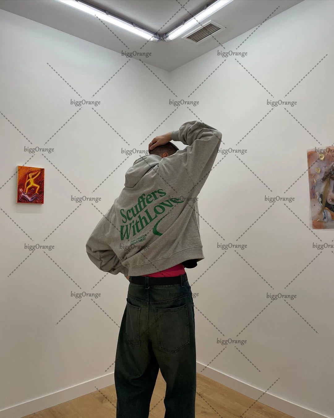 Fashion kawaii clothing letters oversized pullover sweater women's Y2K street hip-hop Harajuku loose all-match sweater men's Street King Limited