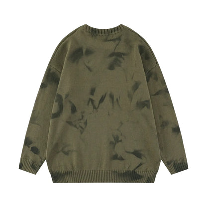New 2022 Men Luxury Gothic Winter gentleman Virgin Mary tie-dyed Knit Casual Sweaters pullover Asian Size High Street Drake R018 Street King Limited