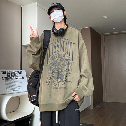 Vintage Fall Oversized Hoodie High-Street Essential