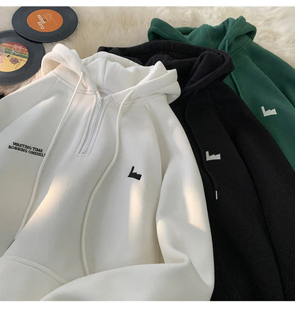 Men's Hoodies Trendy Brand Printing Fashion Drawstring Hooded Harajuku Unisex Street Sweatshirts Autumn Winter New Male Clothing Street King Limited