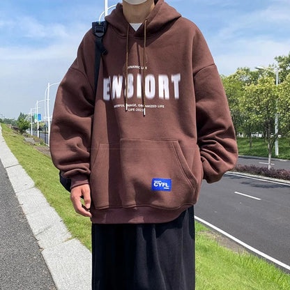 Spring Retro Letter Printed Hoodies Hombre 2024 New Personality Loose Streetwear Pullover Sweatshirts Y2K Fleece Hoodie Clothes Street King Limited