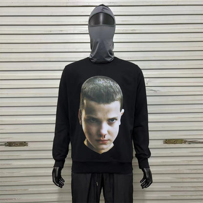 INUN Brand Fashion 11 Portrait Print High-Street Cotton Casual Loose Quality Pullover Sweatshirt Sweater For Men Street King Limited