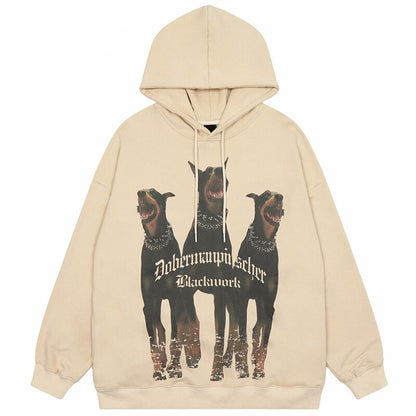 "Blood Hound" Unisex Men Women Streetwear Graphic Hoodie Daulet Apparel