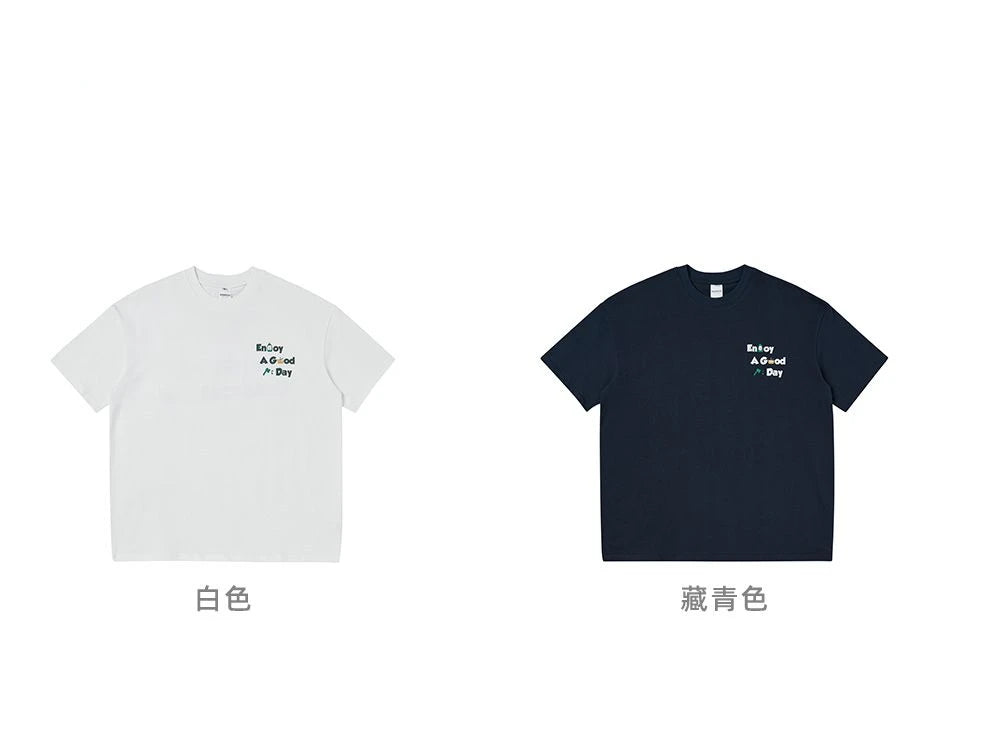 Fashionable Retro Korean Letter Printed Short-sleeved T-shirt Men's Casual Y2K Summer Ins Loose Personalized Half-sleeved Top Street King Limited
