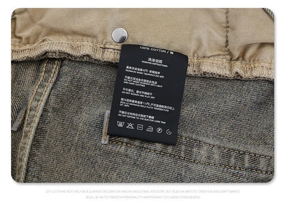 Autumn and winter new mud-dyed jeans Street King Limited