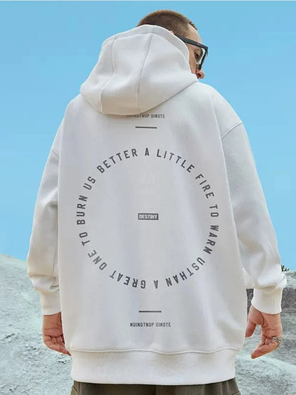 Autumn Loose Pullovers Men Women Destiny Letter Print Hoodies Oversized y2k Hoodie Couples Harajuku Fashion Hooded Sweatshirts Street King Limited