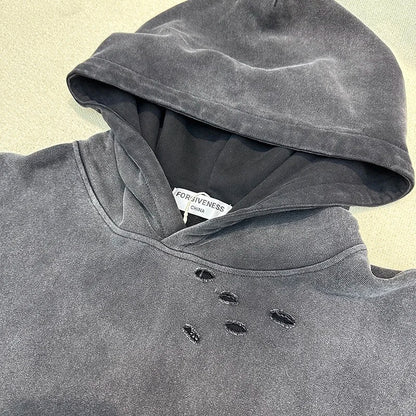 Gradient washing destroys vintage hoodies Street King Limited