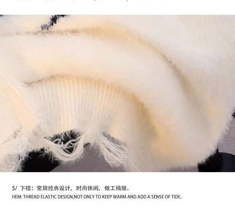 American Spider Sweater Women's Loose and Lazy Style Couples Knitted y2k Oversized harajuku wintage Sweater pullover men clothes Street King Limited