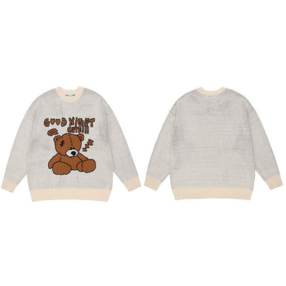 "Good Night" Unisex Men Women Streetwear Graphic Sweater Daulet Apparel