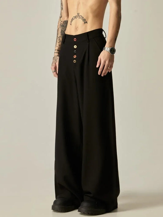 houzhou vintage baggy woman suit pants y2k harajuku japanese style classic korean fashion office ladies casual oversize trousers urban fashion pants