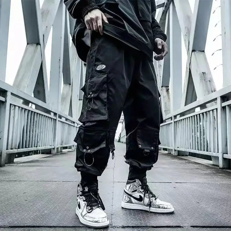 arens cargo pants men joggers hip hop techwear pants hippie cargo trousers for men streetwear plus size pockets oversize a18 casual joggers