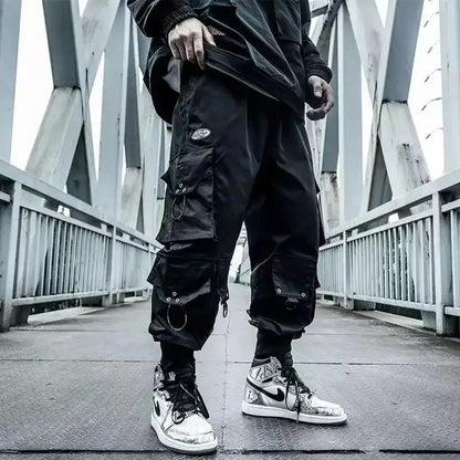 arens cargo pants men joggers hip hop techwear pants hippie cargo trousers for men streetwear plus size pockets oversize a18 casual joggers