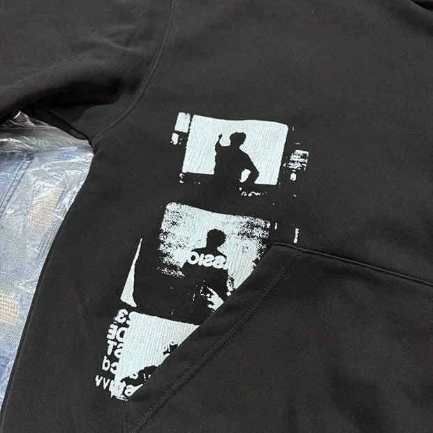 24AW simple printed hoodie Street King Limited