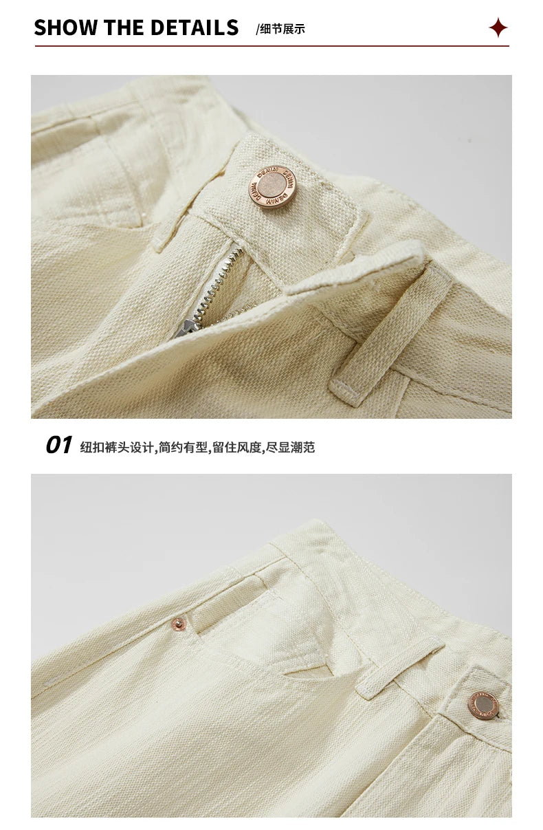 men classic fashion vintage casual loose plus size 28 42 straight white soft denim jeans pant cityboy jeans long trousers man unique jeans style 2007