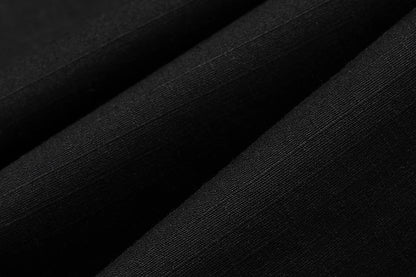 Frayed Black Straight Baggy Cargo Pants for Men Streetwear Y2k Pantalones Hombre Solid Overalls Oversized Casual Trousers Street King Limited