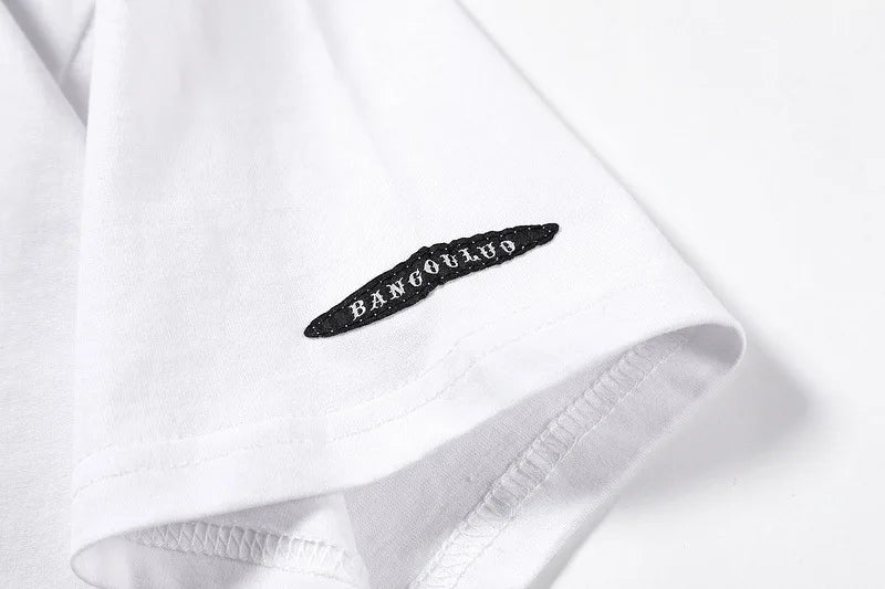 Rainbowtouches 2022 Summer Half-Sleeve T-Shirt Unisex High Street Vintage Graphic T Shirts Loose Casual Street Fashion Hip Hop Street King Limited
