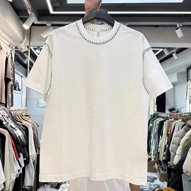 Black White Summer New T Shirts Men Woman Personality Simplicity Mingxian Contrasting Colors Loose Casual Tops Tee Street King Limited