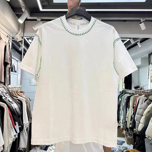 Black White Summer New T Shirts Men Woman Personality Simplicity Mingxian Contrasting Colors Loose Casual Tops Tee Street King Limited