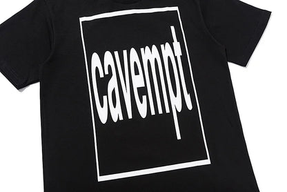 C.E T-shirts Men Woman Good Quality Cotton Casual Loose Vintage Abstract Face Printing Summer O-Neck CAVEMPT Top Tee Street King Limited