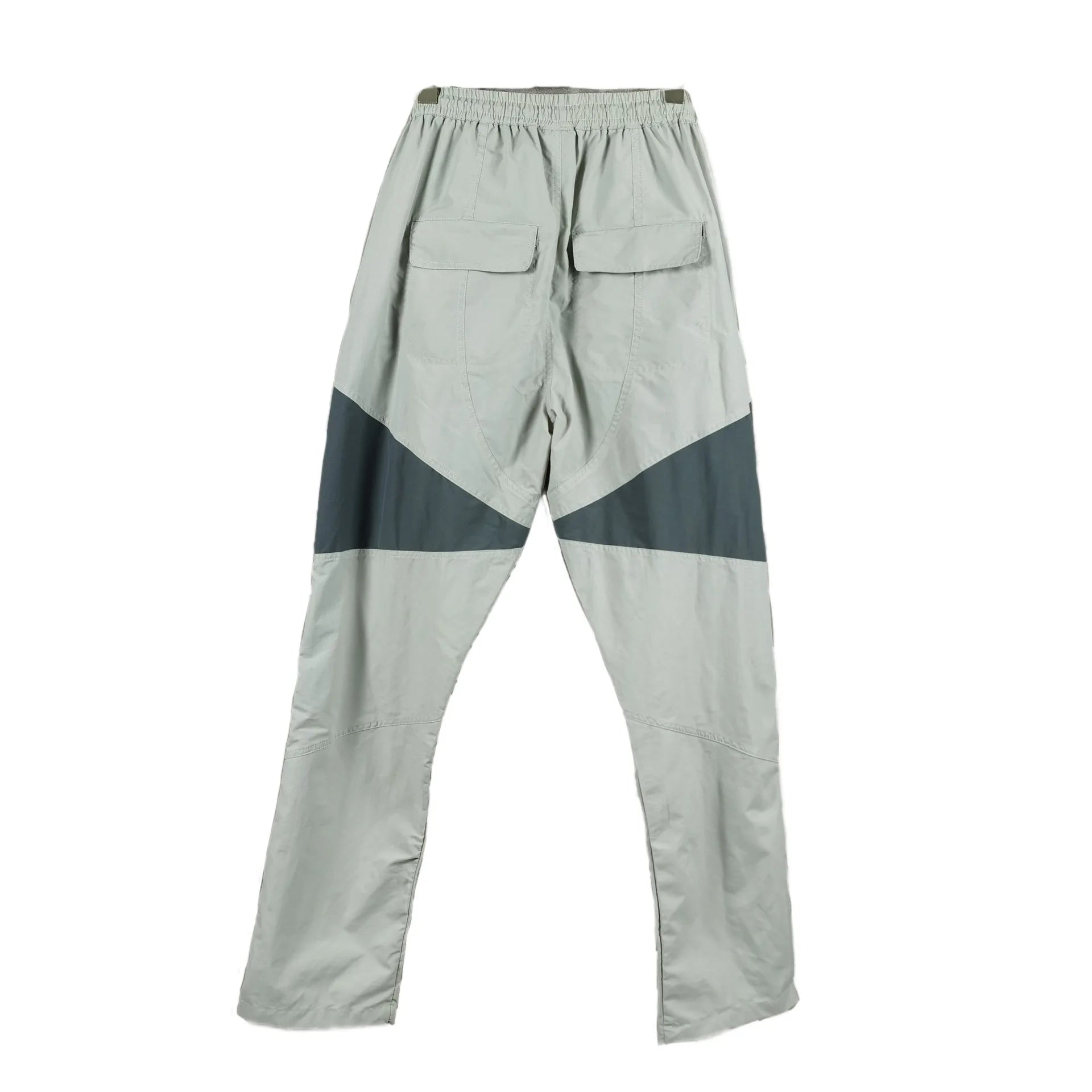 three dimensional adhesive zipper splicing functional patchwork cargo trousers mens high street vibe thin nylon cargo pants unique cargo style 940