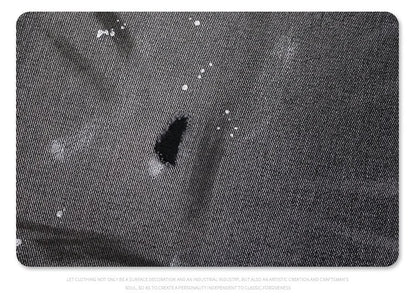 Splashing ink to wash old baggy retro jeans Street King Limited
