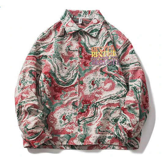 vintage jacket for men 2023 autumn harajuku retro graphic coat man loose varsity jackets casual outwear streetwear men clothing relaxed fit trousers