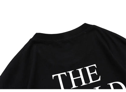 Aolamegs Men Horror Hand Earth Printed T-shirt Summer Gothic Hip Hop Style Tee Tops Cotton Oversized Short Sleeve Men's Clothing Street King Limited