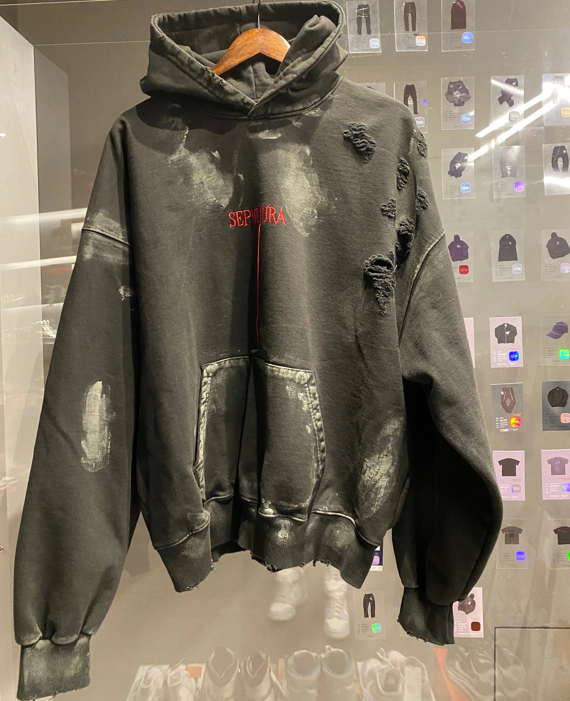 New 2023 Luxury Men UNDERMYCAR Wash Old Holes Gentleman Hoodies Hoody Hooded Sweatshirts Velvet Thicken Hip Size 1 2 3 4 #559 Street King Limited