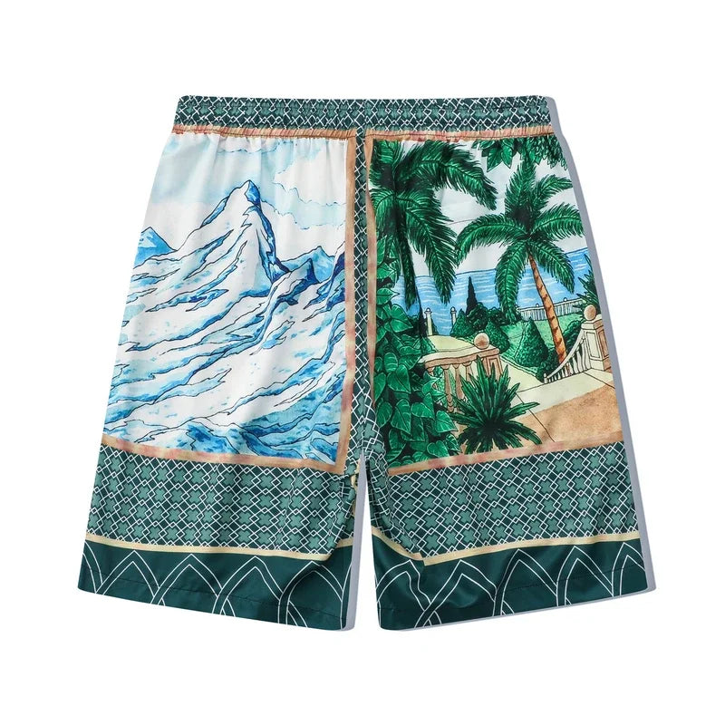 Streetwear Dark Icon Summer Holiday Beach Mens Set Hawaiian Shirts And Shorts | S Dark Icon Summer Holiday Beach Mens Set Hawaiian Shirts And Shorts Fashion Sweater Jacket With Graphic Design For Men