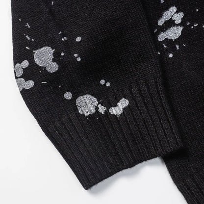 2023 Men Fashion Knitted Sweater Letter Printed Harajuku Oversized Hip Hop Sweaters Fall Winter Loose Jumper Pullovers Street King Limited