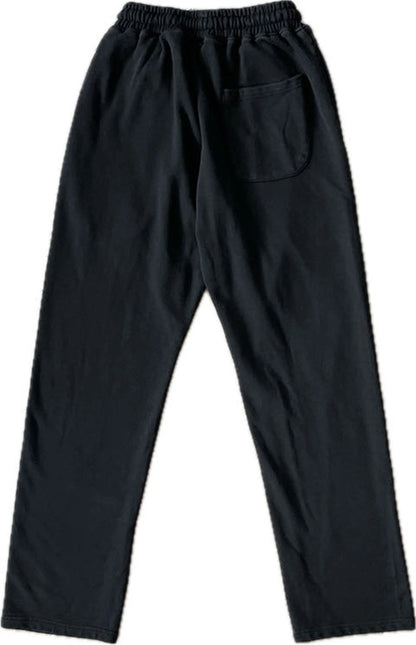 new arrival hs studios airbrushed skull print high street cotton winter pants sport casual pants unique default style 4690
