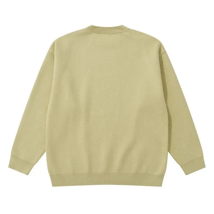 Hip Hop Anime Knitted Oversized Sweater Mens Autumn Winter O-neck Long Sleeve Pullover Streetwear New Loose Sweaters Clothing Street King Limited