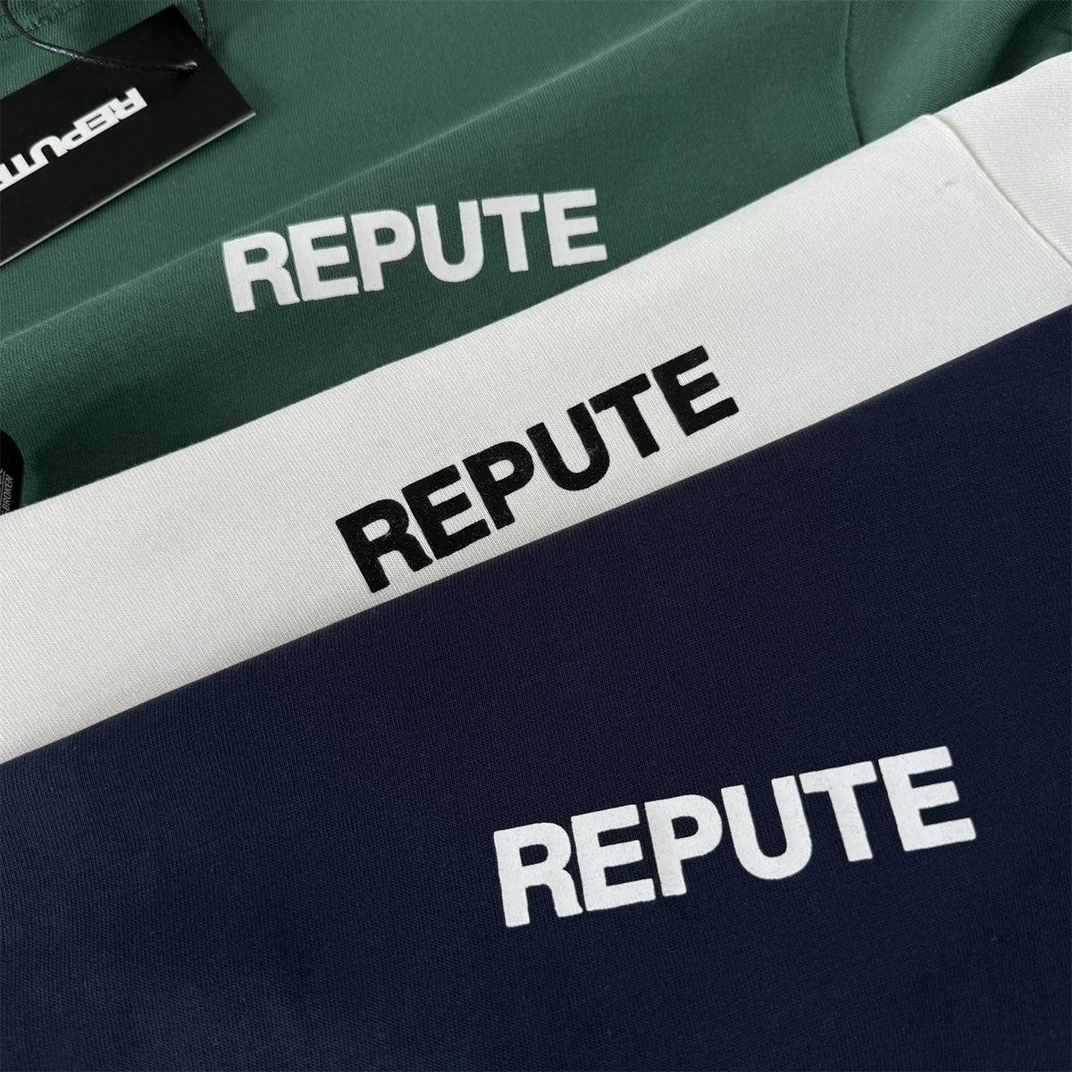 24ss REPUTE Basic Solid Casual Oversized 260g Good quality Cotton Street Style Tops T-Shirts Street King Limited