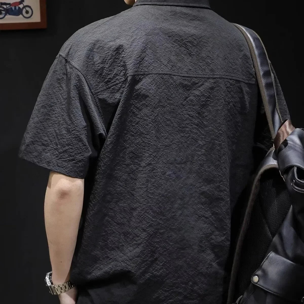Streetwear Summer Full Letter Printed Polo Shirt For Men New Lapel Button Tee Sh Summer Full Letter Printed Polo Shirt For Men 2024 New Lapel Button Tee Shirts Oversized Short Sleeve Y2K Streetwear T Shirt Fashion Sweater Jacket With Graphic Design For Men