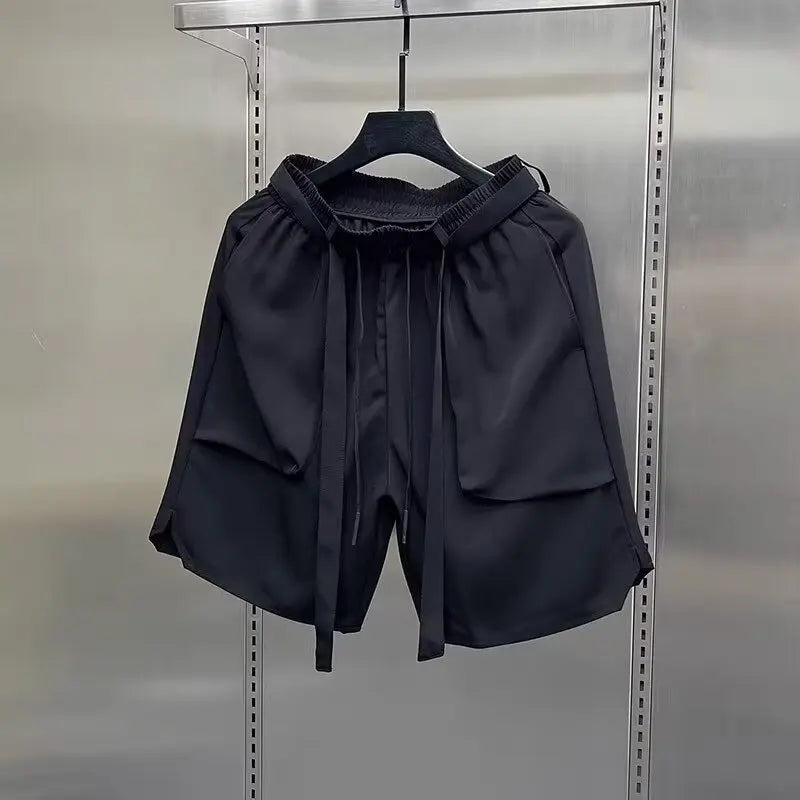 Multi-pockets Cargo Shorts Fashion Brand Straight Loose Casual Cargo Shorts 2024 Summer Men New Shorts American Shorts Street King Limited